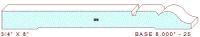 Baseboard 8" - 25 Baseboard 8" - 25