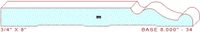 Baseboard 8" - 34 Baseboard 8" - 34