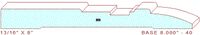 Baseboard 8" - 40 Baseboard 8" - 40