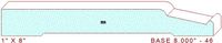 Baseboard 8" - 46 Baseboard 8" - 46