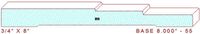 Baseboard 8" - 55 Baseboard 8" - 55
