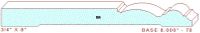 Baseboard 8" - 70 Baseboard 8" - 70