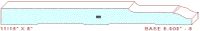 Baseboard 8" - 8 Baseboard 8" - 8