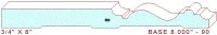 Baseboard 8" - 90 Baseboard 8" - 90