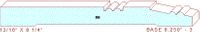 Baseboard 8-1/4" - 3 Baseboard 8-1/4" - 3