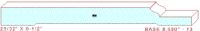 Baseboard 8-1/2" - 13 Baseboard 8-1/2" - 13