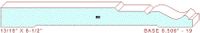 Baseboard 8-1/2" - 19 Baseboard 8-1/2" - 19
