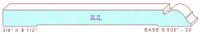 Baseboard 8-1/2" - 20 Baseboard 8-1/2" - 20