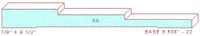 Baseboard 8-1/2" - 22 Baseboard 8-1/2" - 22