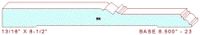 Baseboard 8-1/2" - 23 Baseboard 8-1/2" - 23