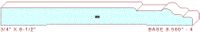 Baseboard 8-1/2" - 4 Baseboard 8-1/2" - 4