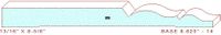 Baseboard 8-5/8" - 14 Baseboard 8-5/8" - 14