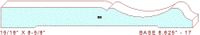 Baseboard 8-5/8" - 17 Baseboard 8-5/8" - 17