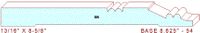 Baseboard 8-5/8" - 54 Baseboard 8-5/8" - 54