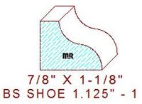 Base Shoe 1-1/8" - 1 Base Shoe 1-1/8" - 1