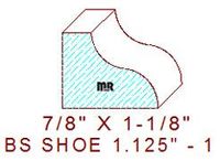 Base Shoe 1-1/8" - 1