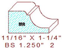 Base Shoe 1-1/4" - 2 Base Shoe 1-1/4" - 2