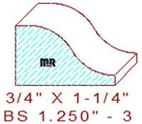 Base Shoe 1-1/4" - 3 Base Shoe 1-1/4" - 3