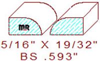Base Shoe 19/32" Base Shoe 19/32"