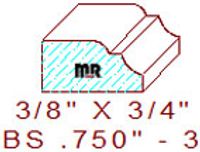 Base Shoe 3/4" - 3 Base Shoe 3/4" - 3