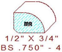 Base Shoe 3/4" - 4 Base Shoe 3/4" - 4