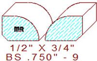 Base Shoe 3/4" - 9 Base Shoe 3/4" - 9