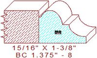 Base Cap 1-3/8" - 8