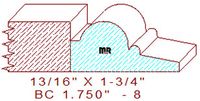 Base Cap 1-3/4" - 8 Base Cap 1-3/4" - 8