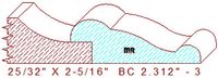 Base Cap 2-5/16" - 3 Base Cap 2-5/16" - 3