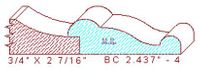 Base Cap 2-7/16" - 4 Base Cap 2-7/16" - 4