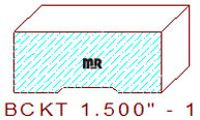 Backout/Relief Cut 1-1/2" - 1 Backout/Relief Cut 1-1/2" - 1