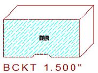 Backout/Relief Cut 1-1/2" Backout/Relief Cut 1-1/2"