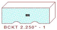 Backout/Relief Cut 2-1/4" - 1 Backout/Relief Cut 2-1/4" - 1