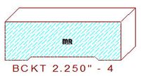 Backout/Relief Cut 2-1/4" - 4 Backout/Relief Cut 2-1/4" - 4