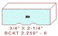 Backout/Relief Cut 2-1/4" - 6 Backout/Relief Cut 2-1/4" - 6