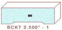 Backout/Relief Cut 2-1/2" - 1 Backout/Relief Cut 2-1/2" - 1