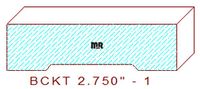 Backout/Relief Cut 2-3/4" - 1 Backout/Relief Cut 2-3/4" - 1