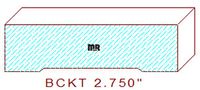 Backout/Relief Cut 2-3/4" Backout/Relief Cut 2-3/4"