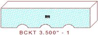 Backout/Relief Cut 3-1/2" - 1 Backout/Relief Cut 3-1/2" - 1