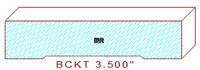 Backout/Relief Cut 3-1/2" Backout/Relief Cut 3-1/2"