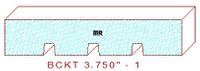 Backout/Relief Cut 3-3/4" - 1 Backout/Relief Cut 3-3/4" - 1