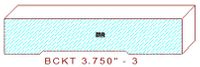 Backout/Relief Cut 3-3/4" - 3 Backout/Relief Cut 3-3/4" - 3