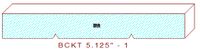 Backout/Relief Cut 5-1/8" - 1 Backout/Relief Cut 5-1/8" - 1