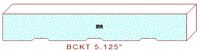 Backout/Relief Cut 5-1/8" Backout/Relief Cut 5-1/8"
