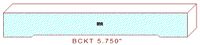 Backout/Relief Cut 5-3/4" Backout/Relief Cut 5-3/4"