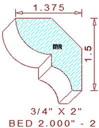 Bed Mould 2" - 2 Bed Mould 2" - 2