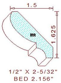 Bed Mould 2-5/32" Bed Mould 2-5/32"