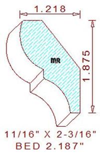 Bed Mould 2-3/16" Bed Mould 2-3/16"