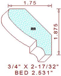 Bed Mould 2-17/32"