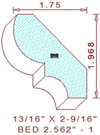 Bed Mould 2-9/16" - 1